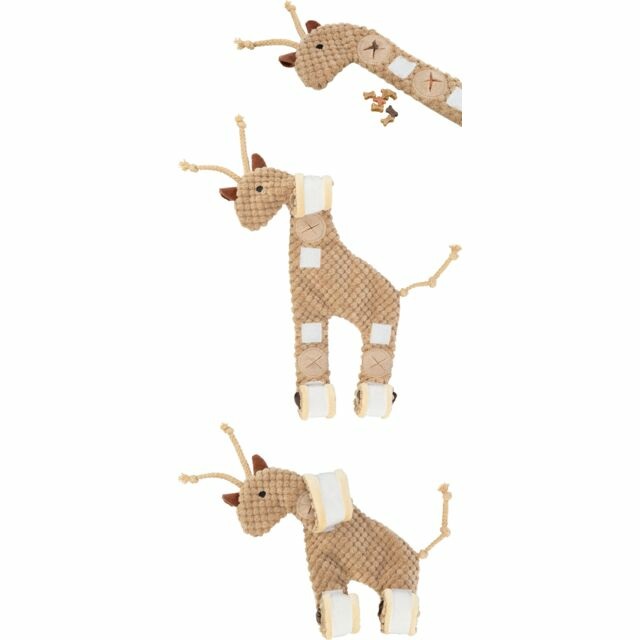 Trixie Giraffa Giocattolo Interattivo per Cani - Snack in Peluche, 50 cm
