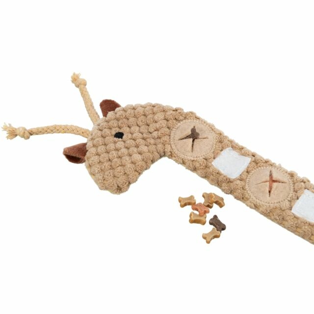 Trixie Giraffa Giocattolo Interattivo per Cani - Snack in Peluche, 50 cm