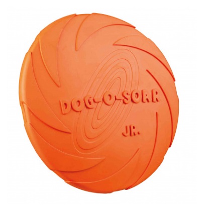 TRIXIE Frisbee in Gomma Naturale 15 cm - Disco Galleggiante per Cani, Basso Rischio di Lesioni, Colori Assortiti