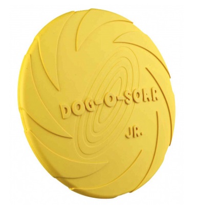 TRIXIE Frisbee in Gomma Naturale 15 cm - Disco Galleggiante per Cani, Basso Rischio di Lesioni, Colori Assortiti