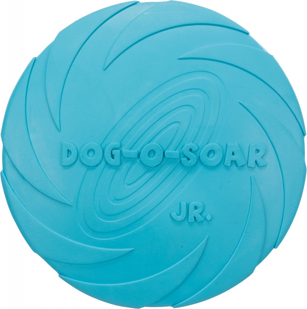 TRIXIE Frisbee Dog-o-soar in Gomma Naturale Galleggiante - Diametro 18 cm, Basso Rischio di Lesioni, Adatto a Cani Giovani e Sensibili