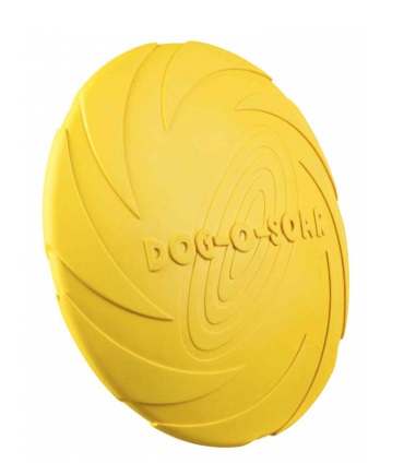 TRIXIE Frisbee Dog Disc in Gomma Naturale - Diametro 22 cm, Galleggiante, Colori Assortiti