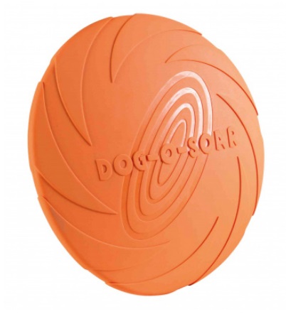 TRIXIE Dog Disc - Frisbee in Gomma Naturale Galleggiante, 24 cm, Colori Assortiti