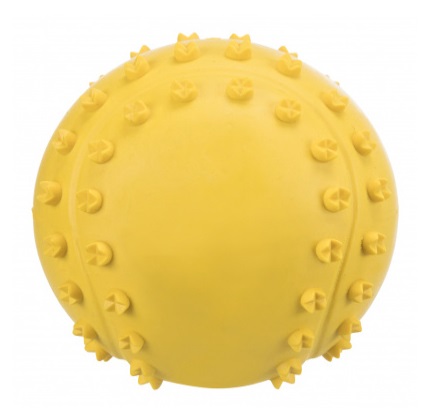 TRIXIE Palla Gioco in Gomma Naturale con Suono - Diametro 6 cm, Colori Assortiti