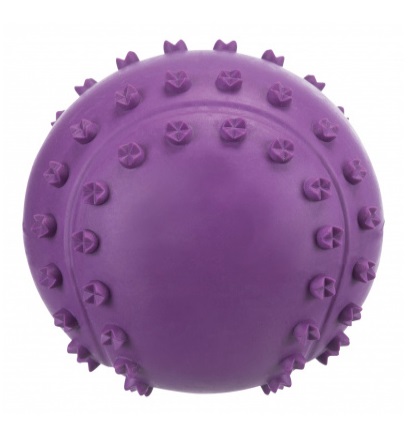 TRIXIE Palla Gioco in Gomma Naturale con Suono - Diametro 6 cm, Colori Assortiti