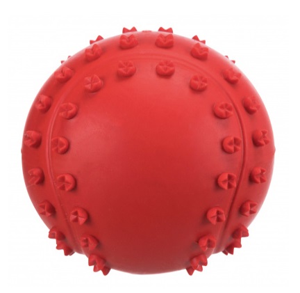 TRIXIE Palla Gioco in Gomma Naturale con Suono - Diametro 6 cm, Colori Assortiti