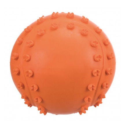TRIXIE Palla Gioco in Gomma Naturale con Suono - Diametro 6 cm, Colori Assortiti