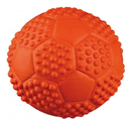 Trixie Palla Sportiva in Gomma Naturale, 7 cm, Giallo con Suono