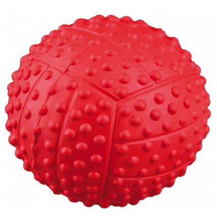 Trixie Palla Sportiva in Gomma Naturale, 7 cm, Giallo con Suono