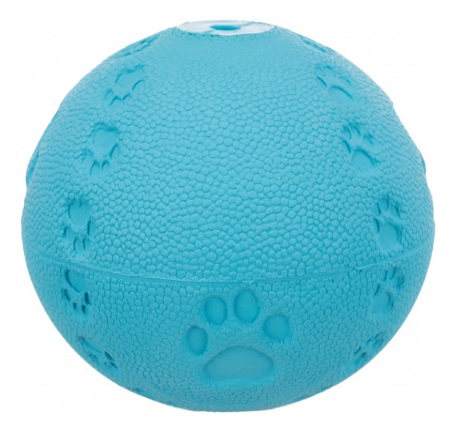 TRIXIE Palla in Gomma Naturale per Cane con Suono - Diametro 7 cm, Colori Assortiti