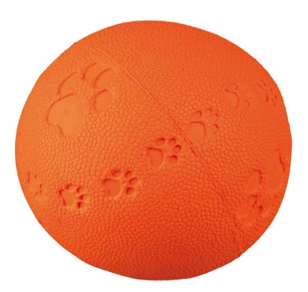 TRIXIE Palla in Gomma Naturale per Cane con Suono - Diametro 7 cm, Colori Assortiti