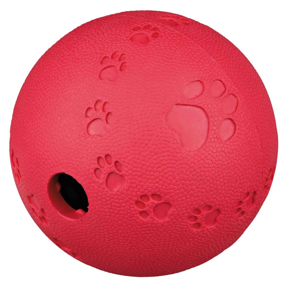 TRIXIE SnackBall per Cani e Gatti - Giocattolo Interattivo in Gomma Naturale con Labirinto per Croccantini, Ø 7 cm