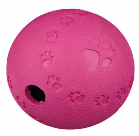 Trixie Dog Activity Snack Ball in Gomma Naturale - Diametro 11 cm, con Labirinto Interno per Rilascio Graduale delle Leccornie