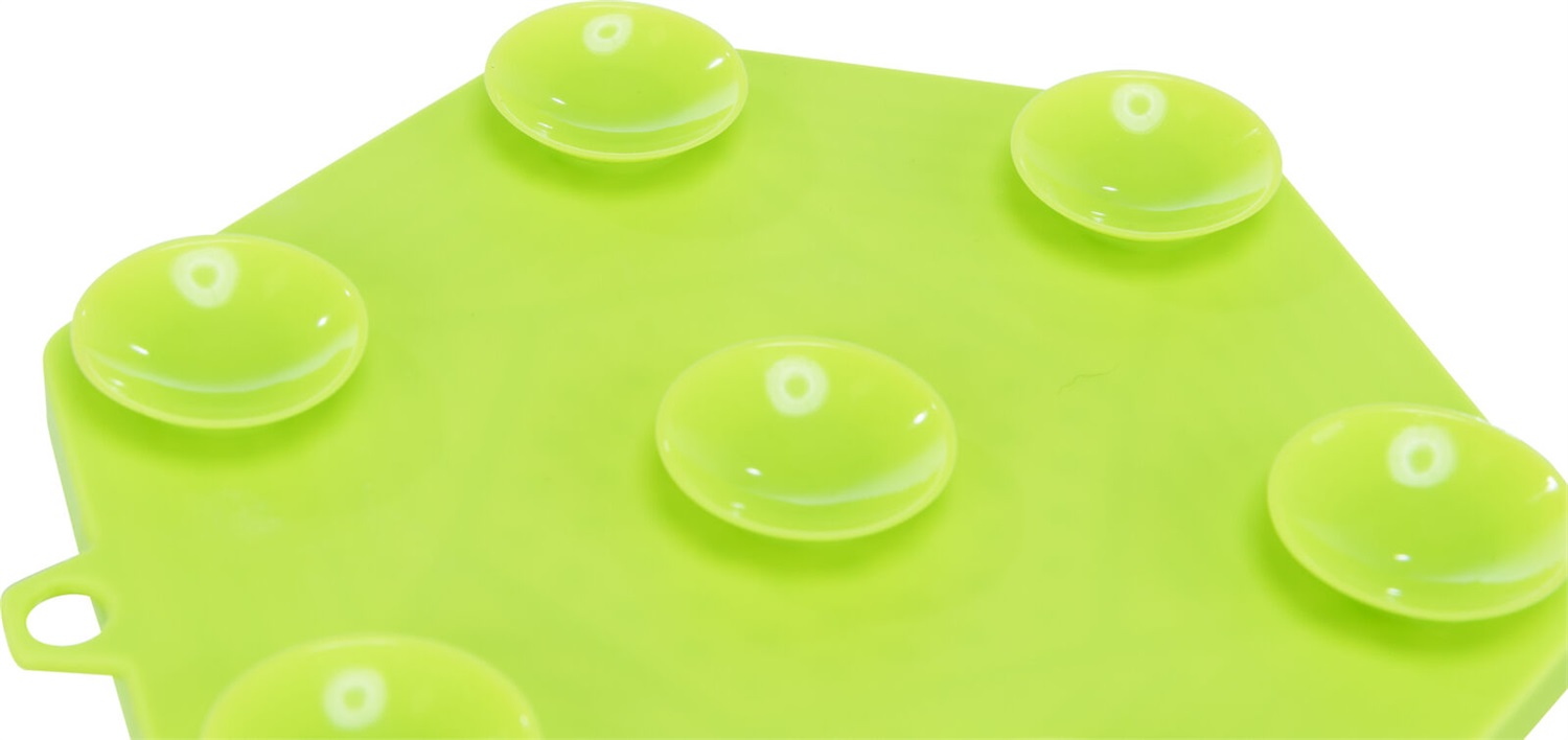 Trixie Tappetino Lick'n'Snack per Cani e Gatti in Silicone con Ventose, 17 cm, Verde - Adatto per Lavastoviglie e Congelatore