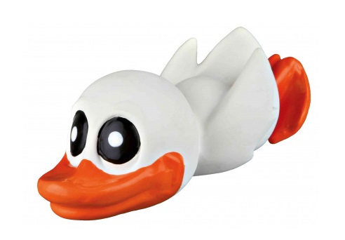 TRIXIE Anatroccolo Giocattolo in Lattice per Cani e Gatti - Lunghezza 13 cm con Squittio