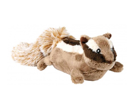 Trixie Peluche Scoiattolo Striato 28 cm con Suono - Giocattolo per Cani Morbido e Lavabile