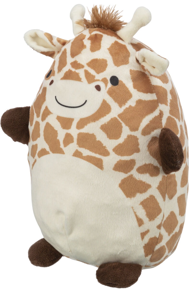 TRIXIE Giraffa Peluche con Effetto Memory - Giocattolo per Cani e Gatti, Dimensioni 26 cm