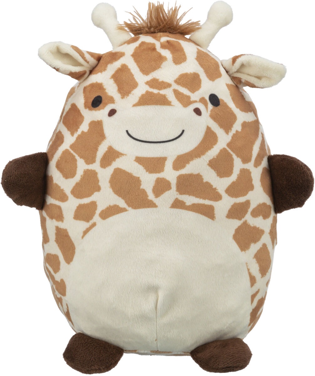 TRIXIE Giraffa Peluche con Effetto Memory - Giocattolo per Cani e Gatti, Dimensioni 26 cm