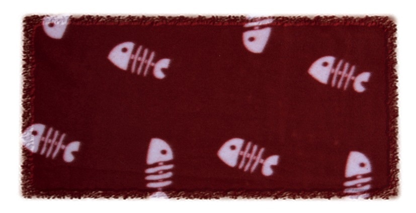 TRIXIE Coperta Beany in Pile Bordeaux, 100 x 70 cm - Morbida e Lavabile, Protegge da Sporco e Peli