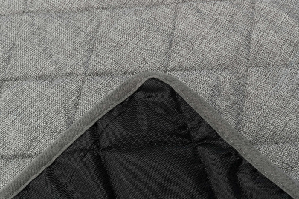TRIXIE 37577 Divano Letto Nero Rettangolare con Cuscino, Tessuto Trapuntato, Rivestimento Rimovibile, L 90 x P 70 x H 14 cm