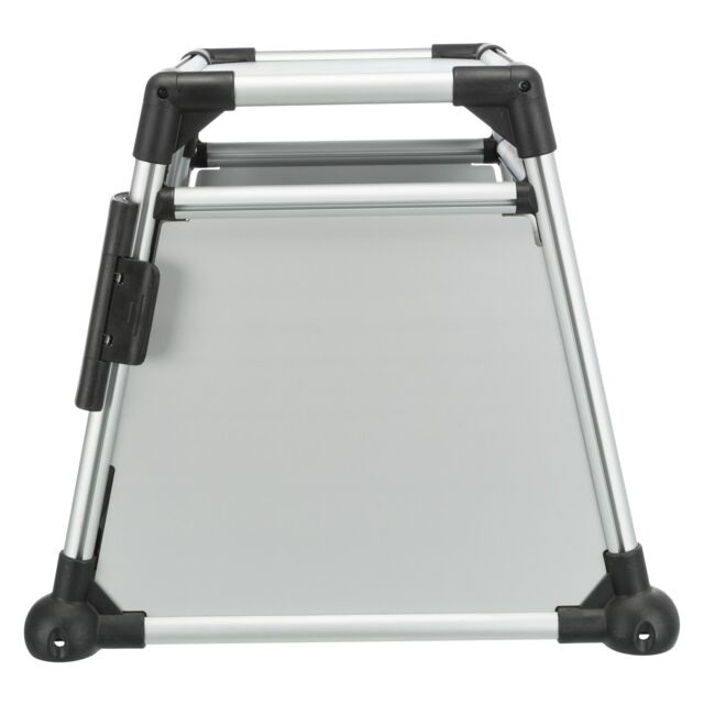 Trixie Trasportino per Cani in Alluminio - L: 93 × P 81 x H 64 cm, con Porta Sicura e Strisce in Velcro