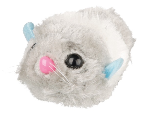 Trixie Gioco Salterino per Gatti in Peluche - 7-10 cm, Assortiti, con Carica a Cordino