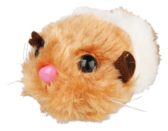 Trixie Gioco Salterino per Gatti in Peluche - 7-10 cm, Assortiti, con Carica a Cordino