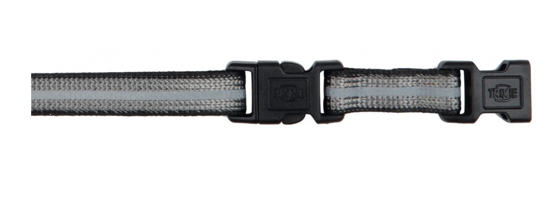 Trixie Collare Riflettente per Cani e Gatti in Nylon Regolabile con Doppia Fibbia e Campanello