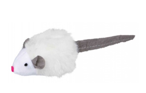 Trixie Topolino Squeaky in Peluche per Gatti - 6 cm, Assortiti, Materiale in Poliestere