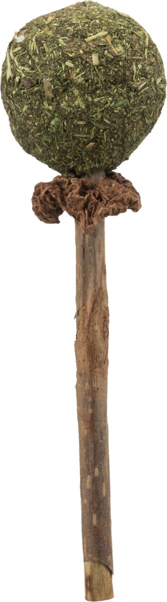 TRIXIE Lollipop di Matatabi per Gatti - Giocattolo Naturale con Pallina di Catnip e Igiene Dentale - 11 cm