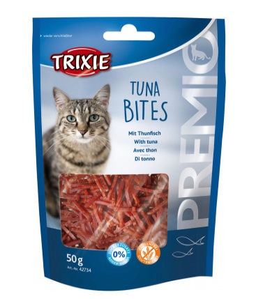 TRIXIE Premio Bites Tonno e Pollo 50 g - Snack senza zucchero e glutine per gatti