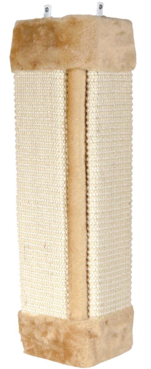 TRIXIE Tavoletta Tiragraffi per Gatti Beige in Peluche e Sisal 23 x 49 cm