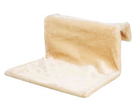 Trixie Amaca per Radiatori in Peluche Beige - 48 x 26 x 30 cm, Struttura in Metallo con Gancio Regolabile