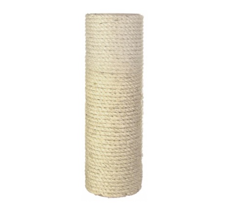 Trixie Tronchetto di Ricambio per Tiragraffi in Sisal Naturale - Ø 11 × 30 cm, Colore Naturale, Filetto M10