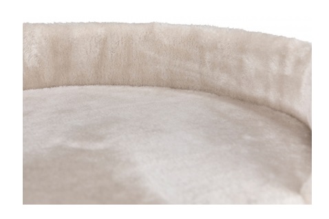 TRIXIE Tiragraffi Mica Grigio Chiaro - 46 cm, con base quadrata in peluche, ideale per graffiare, giocare e rilassarsi