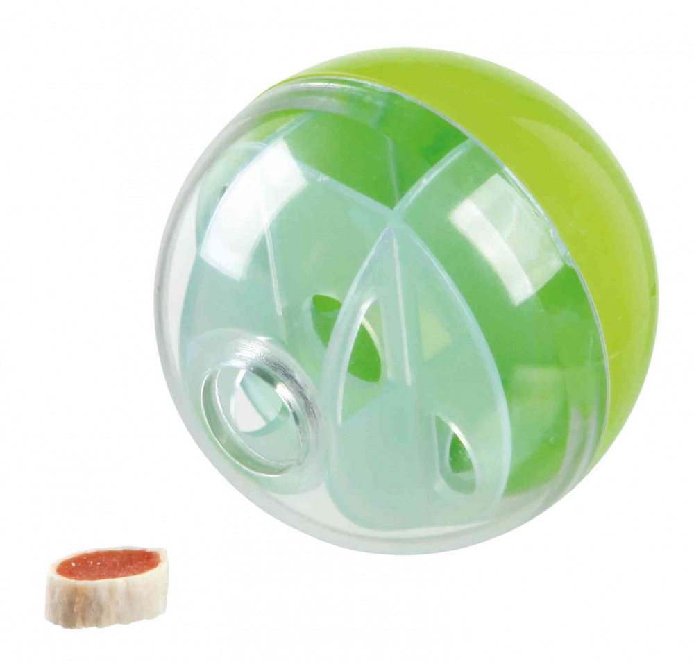 Trixie Be Eco Pallina Snack Activity per Gatti - Gioco Interattivo Ø 5 cm, Riempibile con Dolcetti, Apertura Regolabile, Stimolante e Divertente