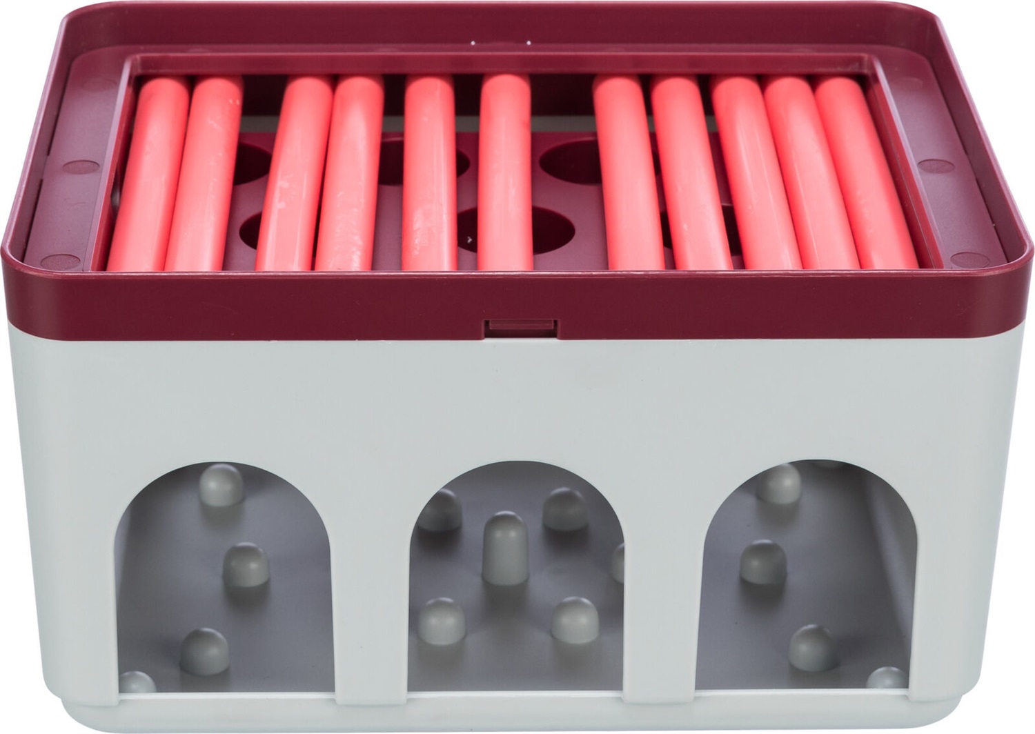 Trixie Gioco Interattivo per Gatti Cat Activity Rod Box - Scatola di Gioco a Due Livelli, 20 x 12 x 16 cm, Antiscivolo, per Gatti oltre 3 Mesi