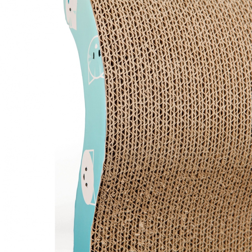 Trixie Giragraffi Mimi in Cartone Turchese - 50 × 9 × 23 cm, Protegge i Mobili e Ideale per Gatti