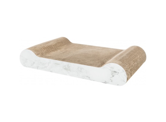 Trixie Tiragraffi di Cartone Sofa XXL per Gatti - 64x37x11 cm, Grigio Chiaro, Adatto a Gatti di Grandi Dimensioni