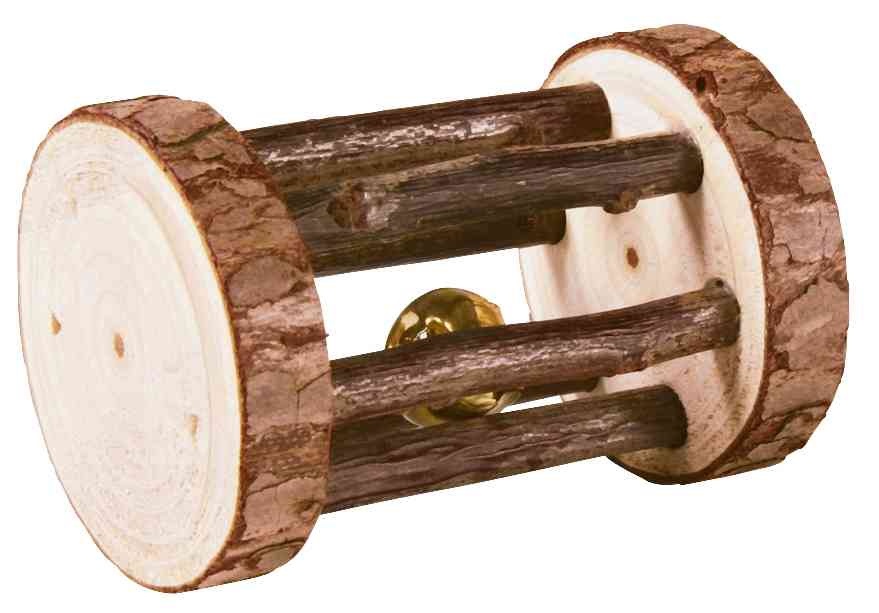 TRIXIE Natural Living - Rotolo da Gioco con Campana, 5x7 cm per Conigli e Porcellini d'India
