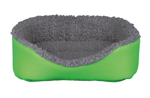 TRIXIE Lettino Morbido per Conigli - Reversibile, 38 x 31 cm, Verde/Grigio, Lavabile
