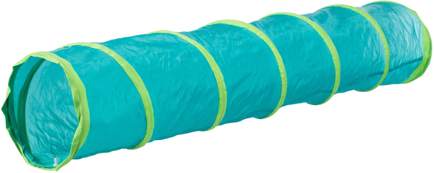 TRIXIE Tunnel da Gioco per Animali di Piccola Taglia - 19x117 cm, Espandibile e in Nylon