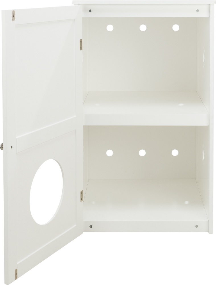TRIXIE Cat House a 2 Piani - Capanna Copertura Lettiera per Gatti H 90 cm, 2 Scomparti, MDF Verniciato, Design Moderno