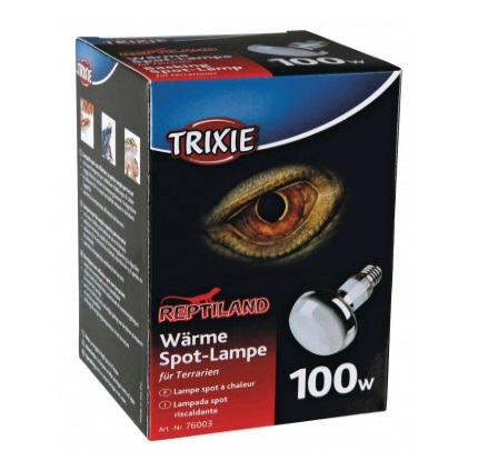 TRIXIE Lampadina Riscaldante 100W - Faretto Spot con Radiazione Infrarossa e UV-A per Terrari