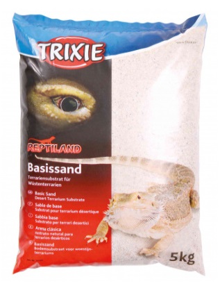 Trixie Sabbia Base per Terrari - Bianco, 5kg, Substrato Naturale per Terrari Desertici