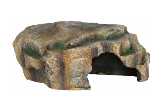 TRIXIE Caverna per rettili in resina di poliestere 16 x 7 x 11 cm - Rifugio naturale simile alla foresta pluviale