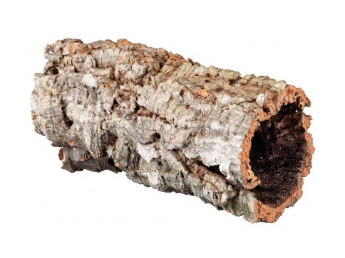 Trixie Tubo in Sughero Naturale - Diametro 14 cm, Lunghezza 40 cm, Adatto per Rettili, Conigli e Piccoli Roditori