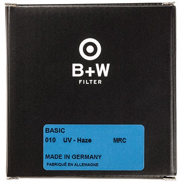 B W Filtro UV MRC BASIC 82mm - Protezione obiettivo e blocco luce UV, Made in Germany