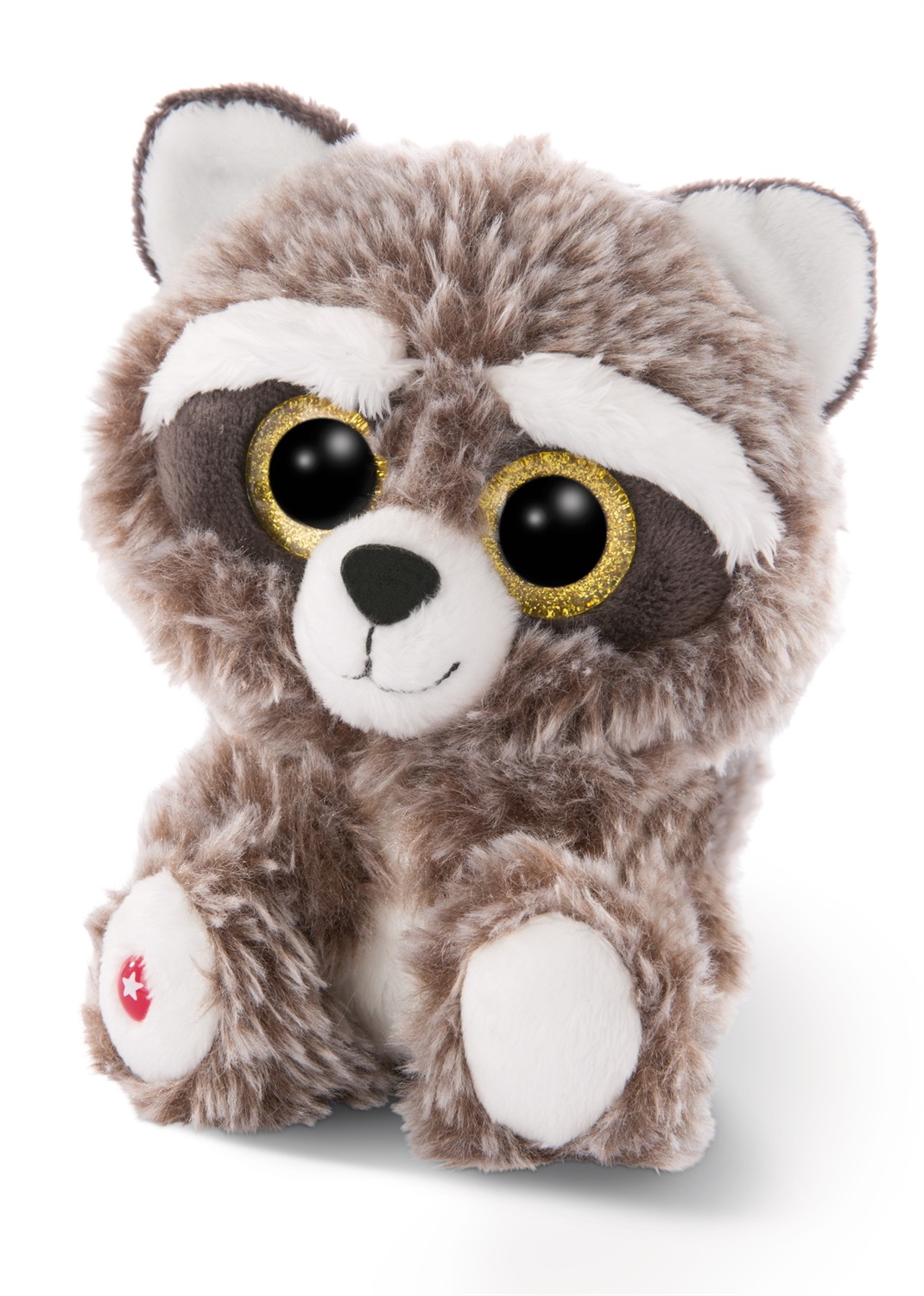 NICI Procione Clooney Glubschi - Peluche 15 cm con occhi dorati e coda folta
