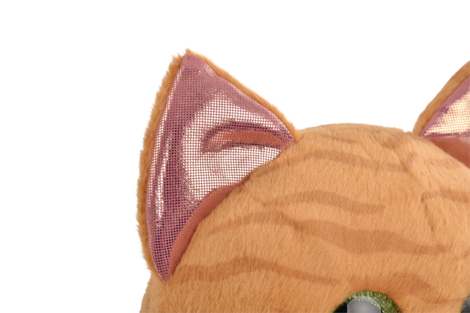 NICI GLUBSCHIS Gattino Tabbrey 15 cm - Peluche Morbido Tigrato con Zampette Glitterate e Occhioni Verdi, Giocattolo per Bambini e Adulti, Idea Regalo